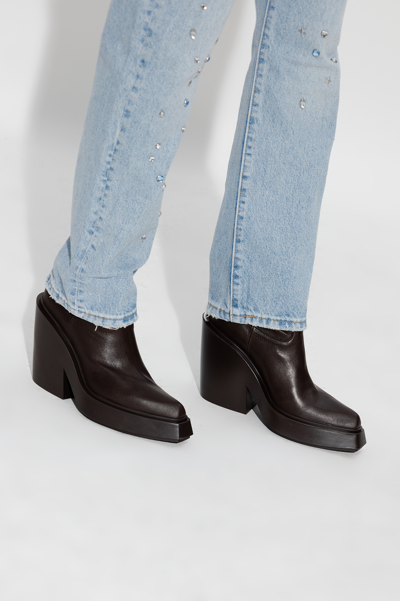 SchaferandweinerShops | msgm panelled lace-up sneaker